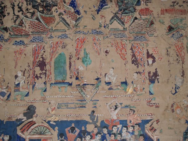 Wat Phra Singh。壁画